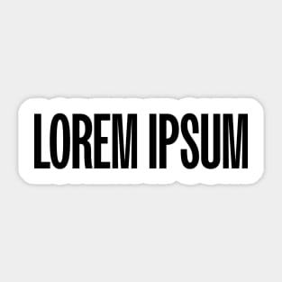 Lorem Ipsum Sticker